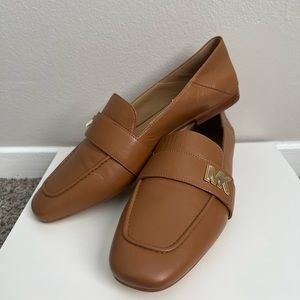 Michael Kors Sidney Tan Leather Loafers